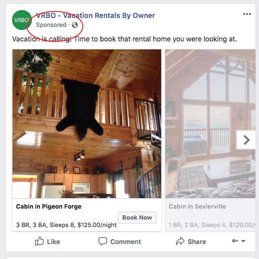 example of facebook ad